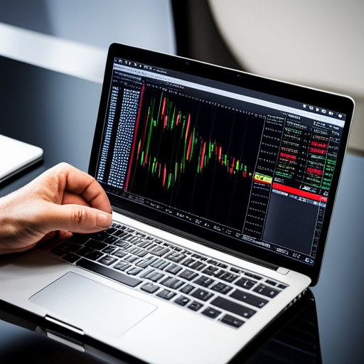 Warren Bowie and smith trading charts on a laptop